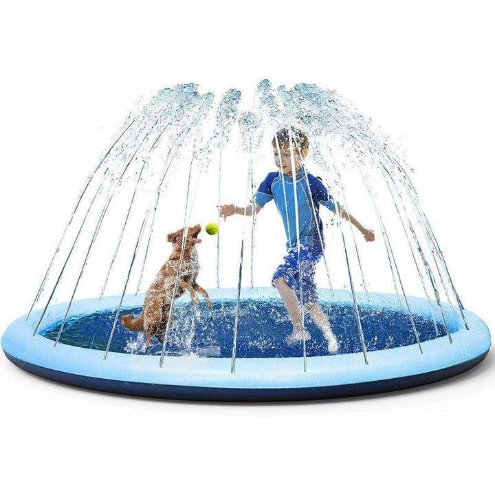 Inflatable Pet Water Play Mat Outdoor Inflatable Dog Sprinkler Water Toy Bath