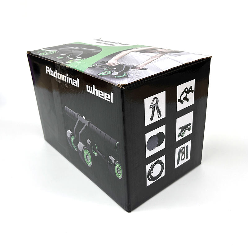 Abs Workout Ab Wheel Roller for Home Gym Fitness Exerciser 6 in 1 ab Wheel Roller Kit