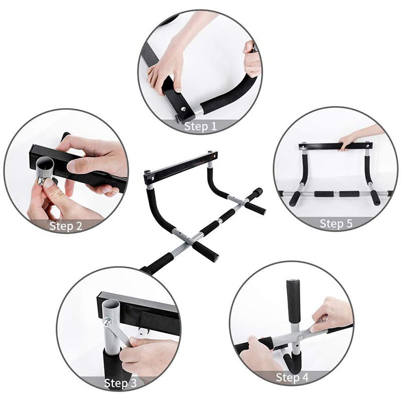 Home Gym Dip Bar Pull-Up Trainer with Horizontal Bars