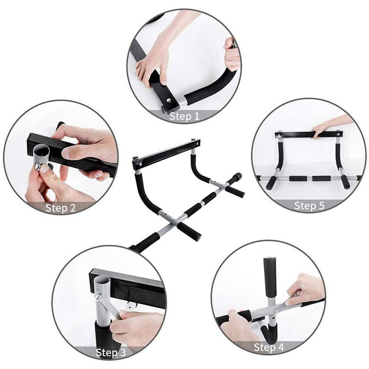 Home Gym Dip Bar Pull-Up Trainer with Horizontal Bars