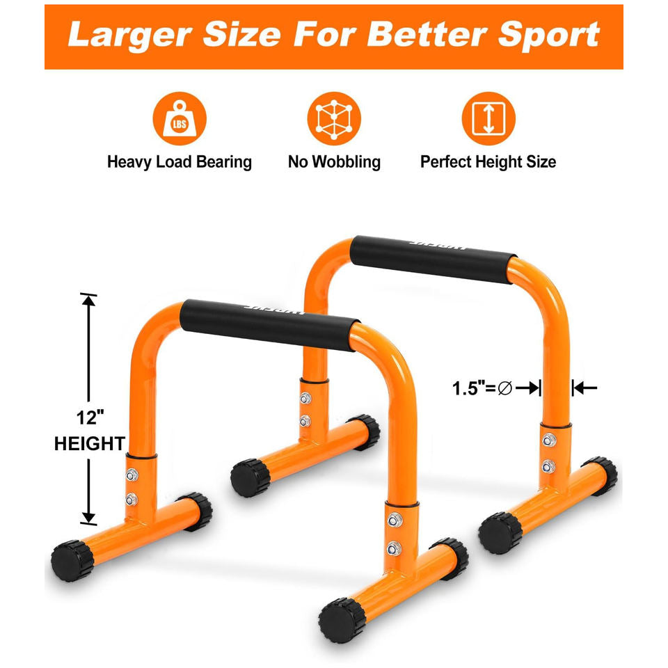 Harbour Fitness Training High Non-Wobble Parallettes Bars Dip Bar
