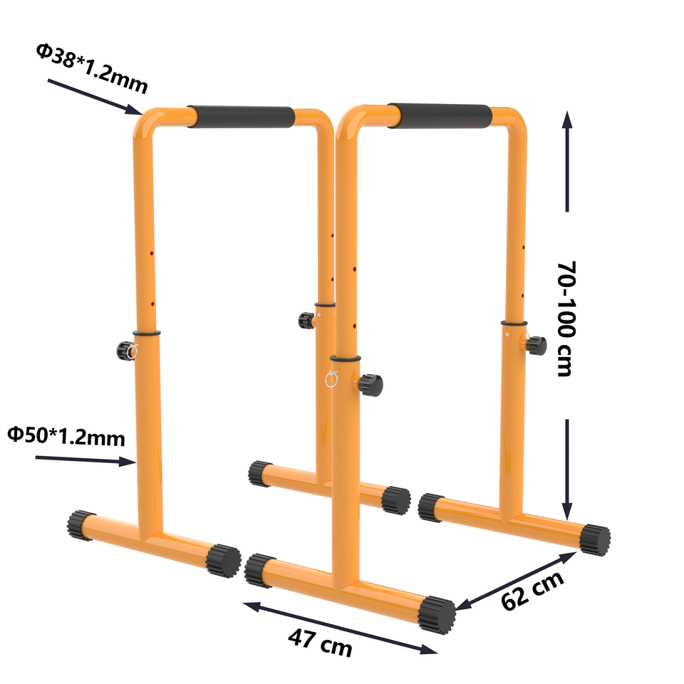 Harbour Fitness Training High Non-Wobble Parallettes Bars Dip Bar