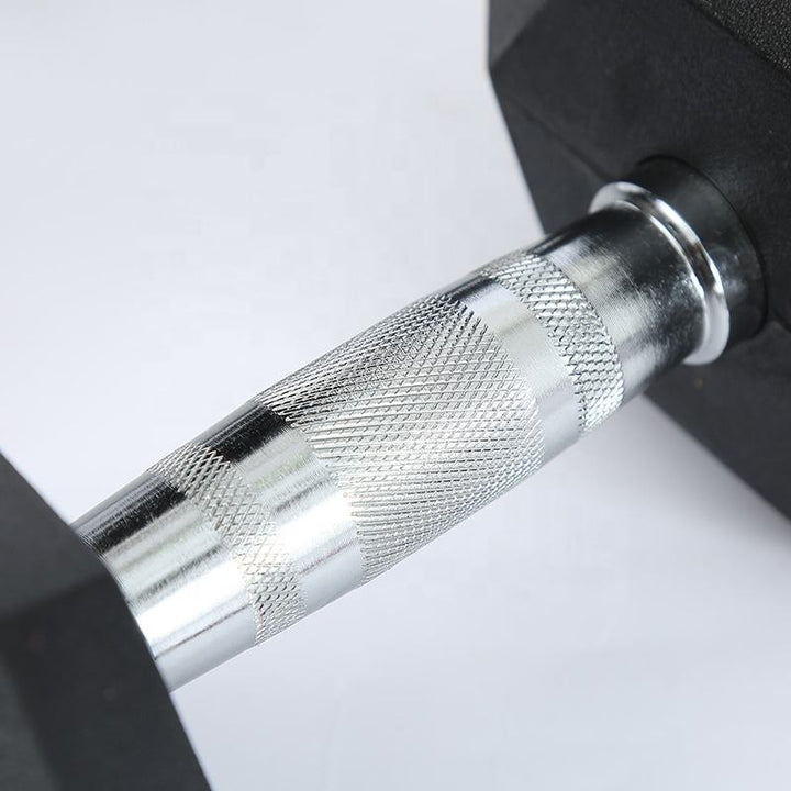Rubber Coating Steel Fitness Cast Iron Hexagon Hex Dumbbell