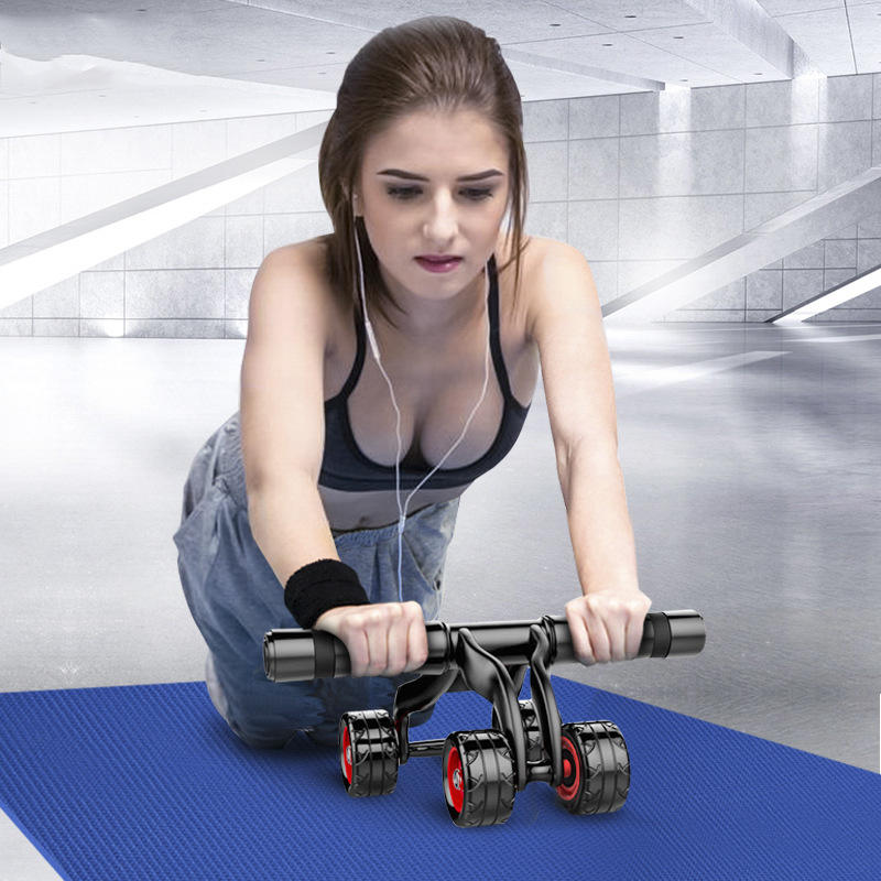 Abs Workout Ab Wheel Roller for Home Gym Fitness Exerciser 6 in 1 ab Wheel Roller Kit
