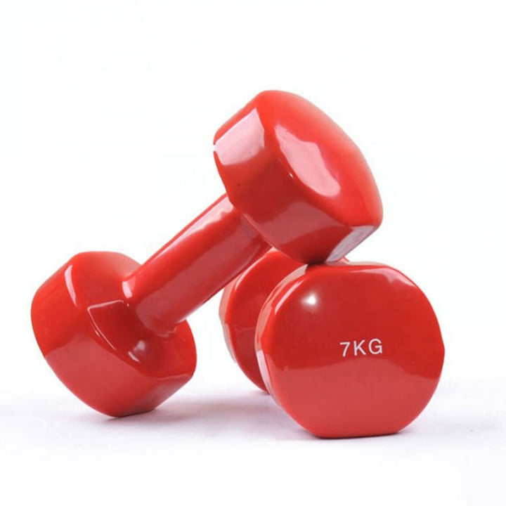 Gym Training Exercise Neoprene Vinyl Coated Dipping Dumbbell Set