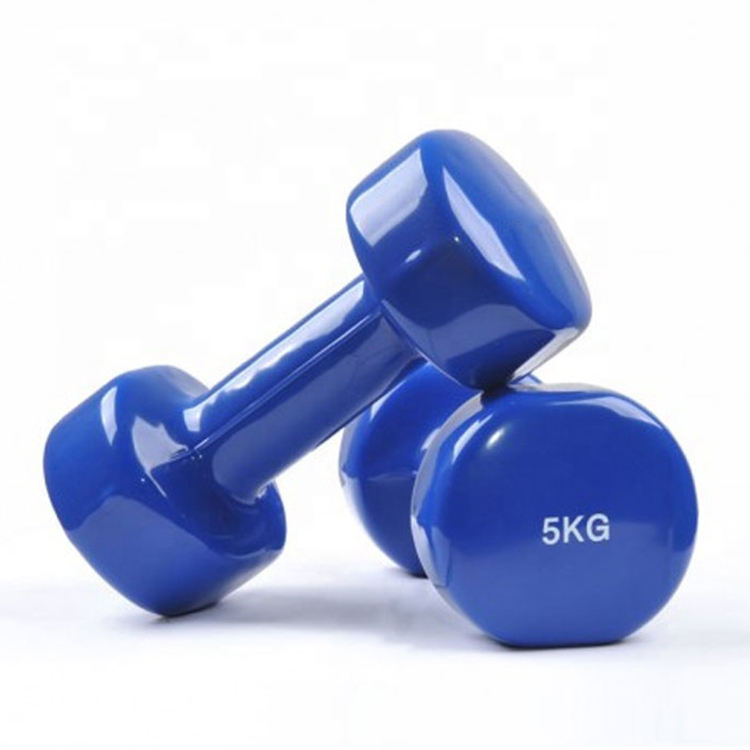 Gym Training Exercise Neoprene Vinyl Coated Dipping Dumbbell Set