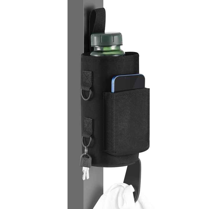 Water Bottle Shoulder Crossbody Sling Magnetic Bag for Gym with Phone Pocket