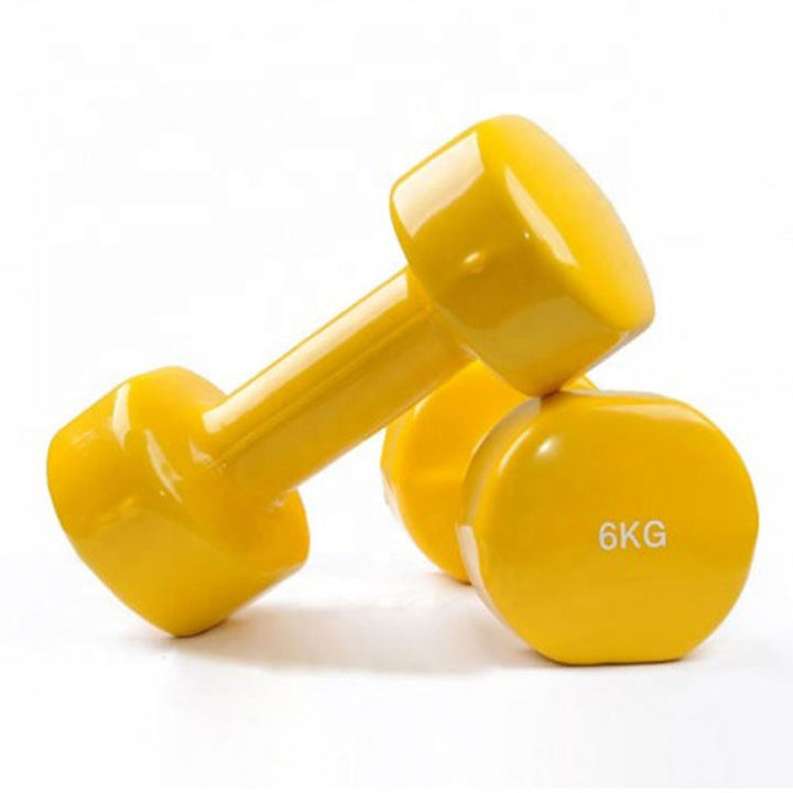 Gym Training Exercise Neoprene Vinyl Coated Dipping Dumbbell Set