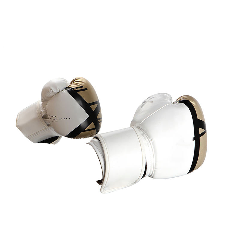 Boxing Gloves in PU Leather Custom Logo Sizes 6oz 10oz 12oz for Thai Boxing