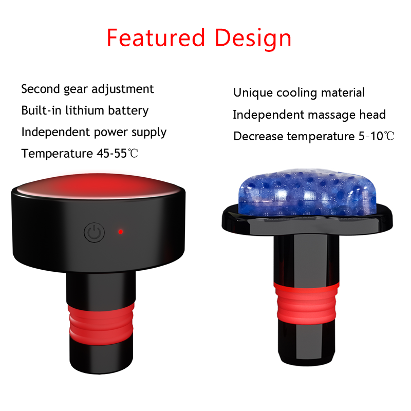 39W Gym Sports Heated and Cold Massage Triangle Head Muscle Massage Gun