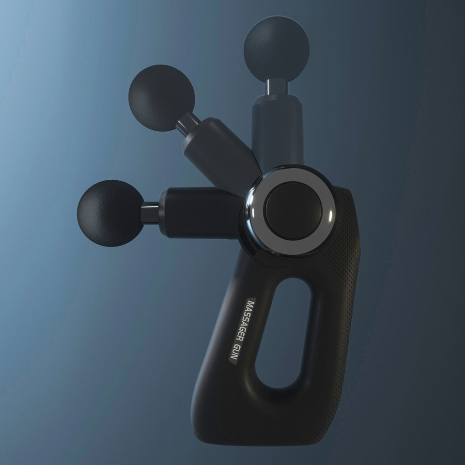 39W Gym Sports Heated and Cold Massage Triangle Head Muscle Massage Gun