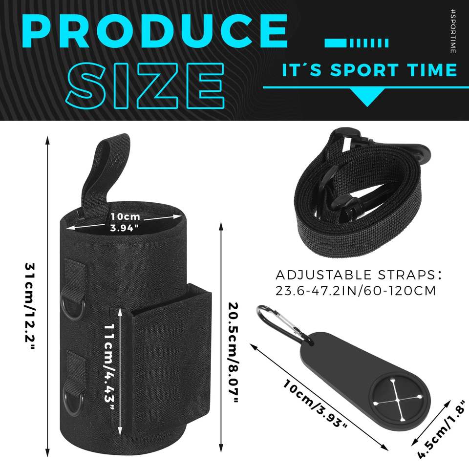 Water Bottle Shoulder Crossbody Sling Magnetic Bag for Gym with Phone Pocket