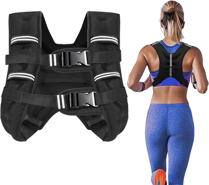 MR Adjustable Fitness Weighted Vest for Men and Women 3-10kg Running Workout