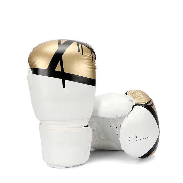 Boxing Gloves in PU Leather Custom Logo Sizes 6oz 10oz 12oz for Thai Boxing