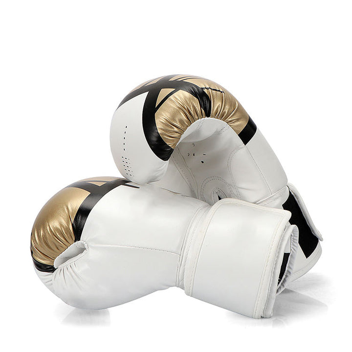 Boxing Gloves in PU Leather Custom Logo Sizes 6oz 10oz 12oz for Thai Boxing