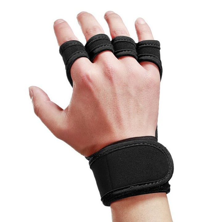 Lifting Gloves Workout Gloves with Integrated Wrist Wraps Anti-slip Hand Protector
