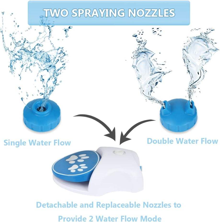 Outdoor Automatic Pet Water Fountain Step on Dog Water Dispenser Dog Water Fountain Dog Sprinkler