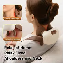 Bionic Neck Shoulder Massager Heated Back Massagers Electric Kneading Muscles Massage Pillow Neck Waist Leg Full body massage