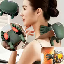 Neck and Shoulder Cordless Electric Massager Deep Tissue Shiatsu Heated Back Cervical Finger Pressure Body Relaxation