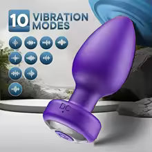 10 Speeds Anal Plug Vibrator Remote Control Men Prostate Massager Female Masturbator Adult Sex Toys for Women Men Gay Anal Plug