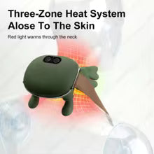 Neck and Shoulder Cordless Electric Massager Deep Tissue Shiatsu Heated Back Cervical Finger Pressure Body Relaxation