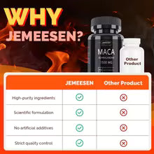 JEMEESEN - Ashwagandha Maca Root Extract Capsules - 500 mg Ashwagandha 1000 mg Maca Root - Men & Women Supplement Stress Relief