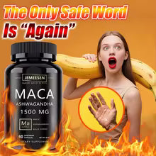 JEMEESEN - Ashwagandha Maca Root Extract Capsules - 500 mg Ashwagandha 1000 mg Maca Root - Men & Women Supplement Stress Relief