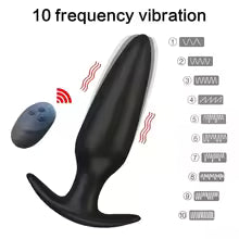 Dildo Vibrator Prostate Massage Vibrating Butt Plugs Wireless Remote Control Anal Plug G-spot Stimulator Sex Toys for Man/ Woman