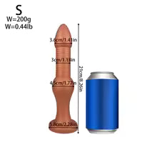 Extra Long Threaded Beaded Anal Plug for Outdoor Wear, Anal Training Tool, Anal Expansion Masturbation Tool, Couple's Toy