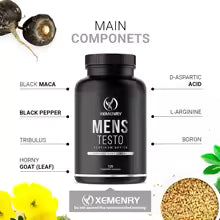 Men's Supplements - Reduces Fatigue, Enhances Male Function, Supports Muscle Growth, Vascular Function and Energy - 120 Capsules