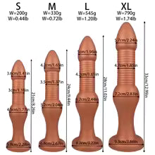 Extra Long Threaded Beaded Anal Plug for Outdoor Wear, Anal Training Tool, Anal Expansion Masturbation Tool, Couple's Toy