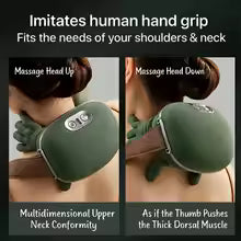 Bionic Neck Massager Portable Shiatsu Shoulder Massager Electric Deep Tissue Massage, Simulated Human Hand Design Muscle Relax