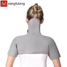 Red Light Massage Shawl 3-Gear Heat&Vibration Levels Winter Warmer Heating Neck Shoulder Upper Back Pad for Muscle