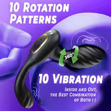 Rotating Anal Plug Vibrator Remote Control Butt Plug Men Prostate Massage Female Vagina Masturbator Adult Sex Toys for Women Gay