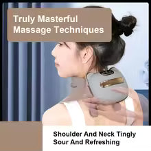 Bionic Finger Neck Shoulder Massager Wireless Neck Cervical Trapezius Kneading Massage Shawl Brushless Motor Neck masajeador